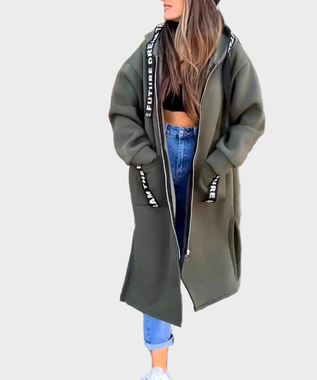 Roza - Duga hudica s kapuljačom