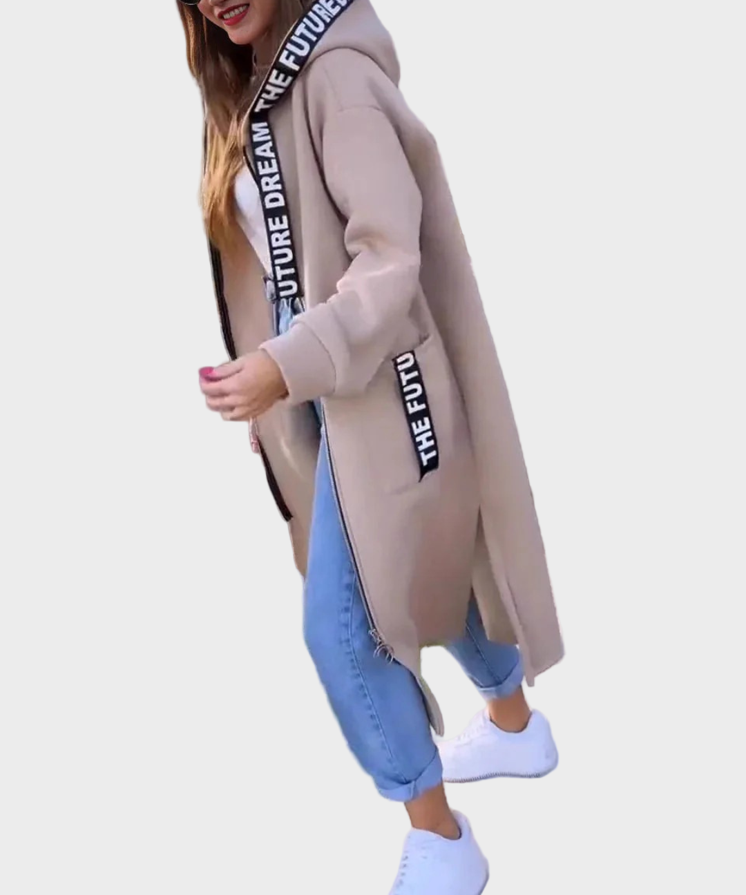 Roza - Duga hudica s kapuljačom